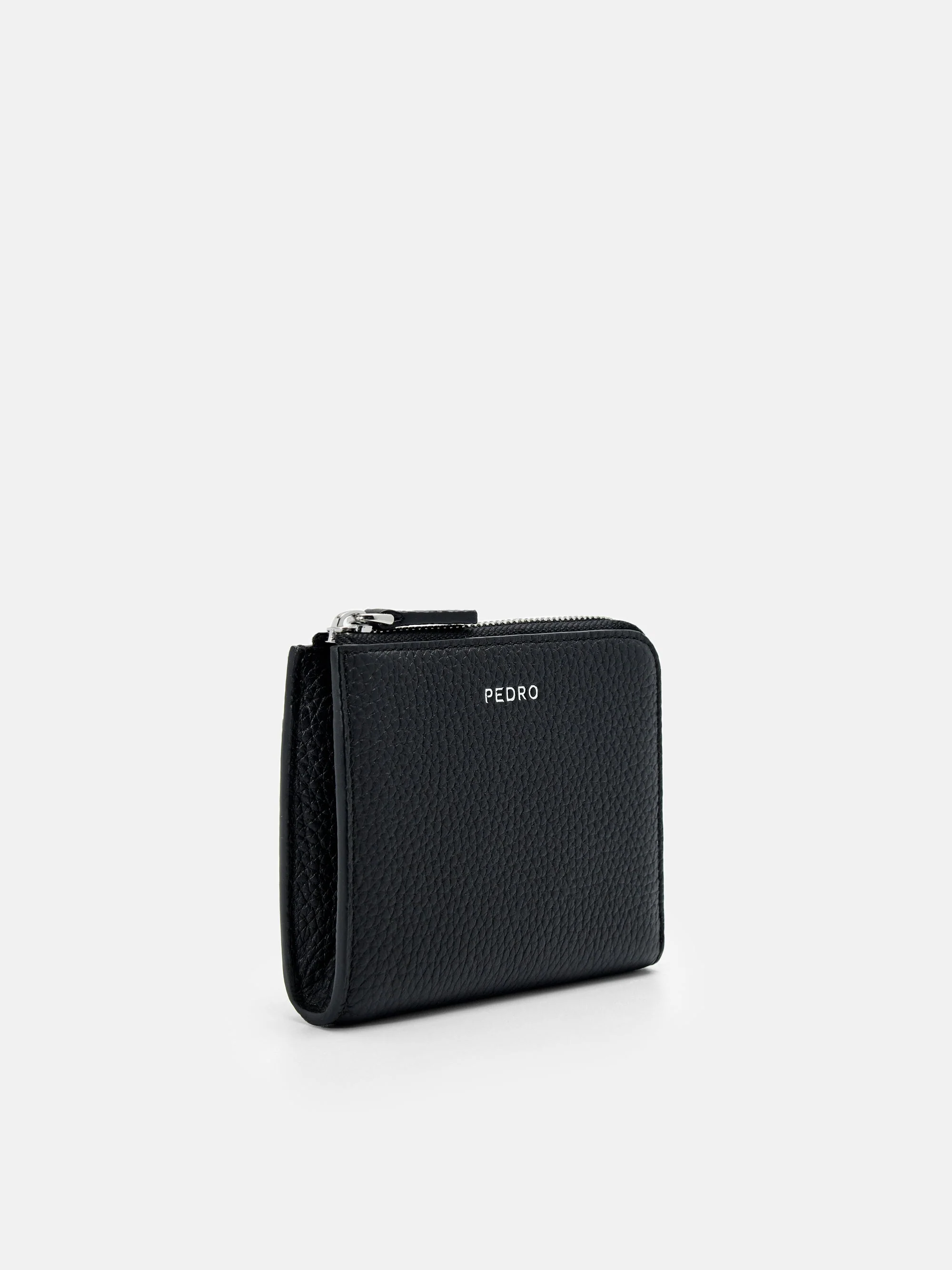 Embossed Leather Compact Wallet - Image 6